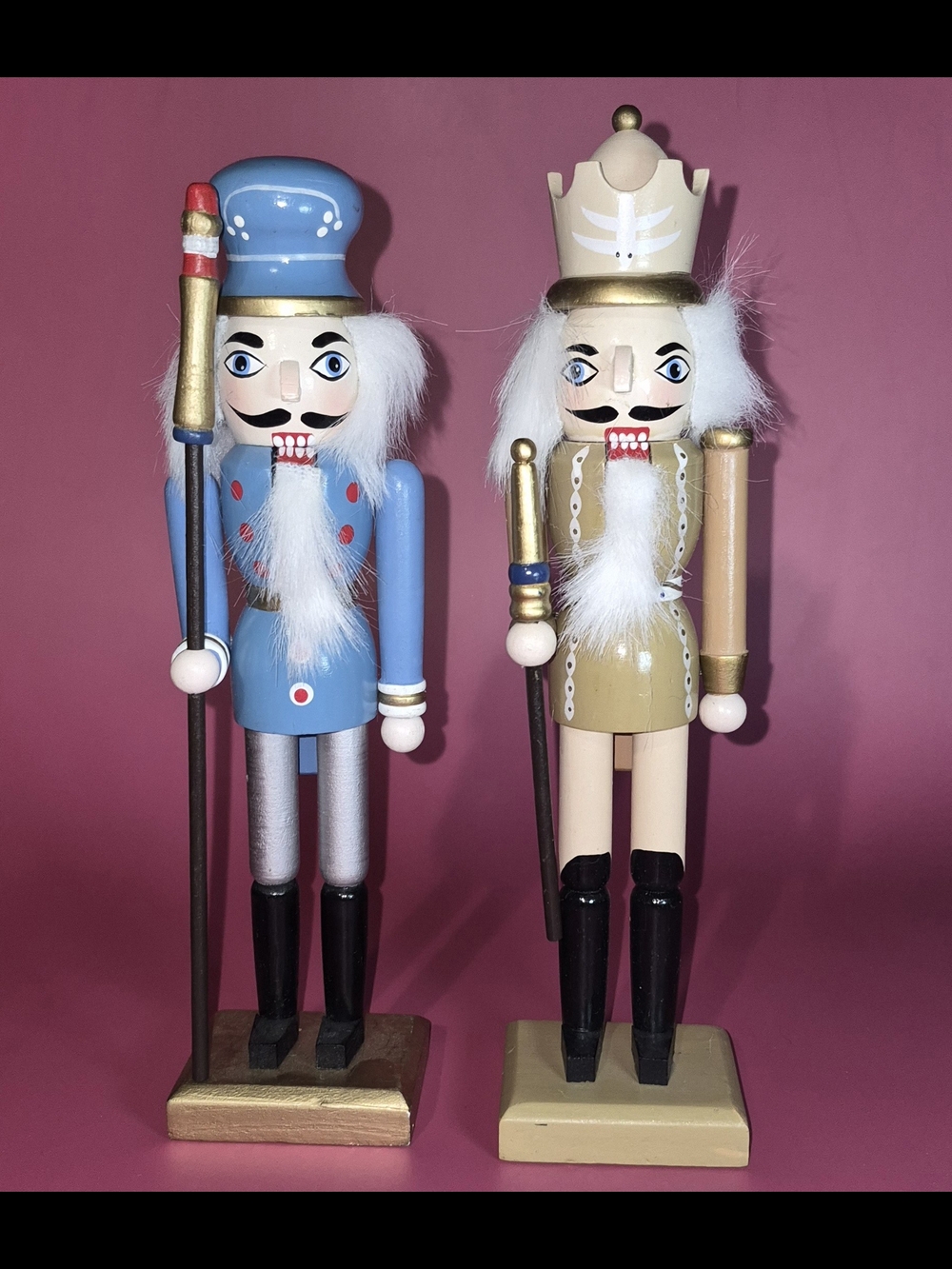 Blue and Tan Nutcracker Soldier Holiday Decor Set